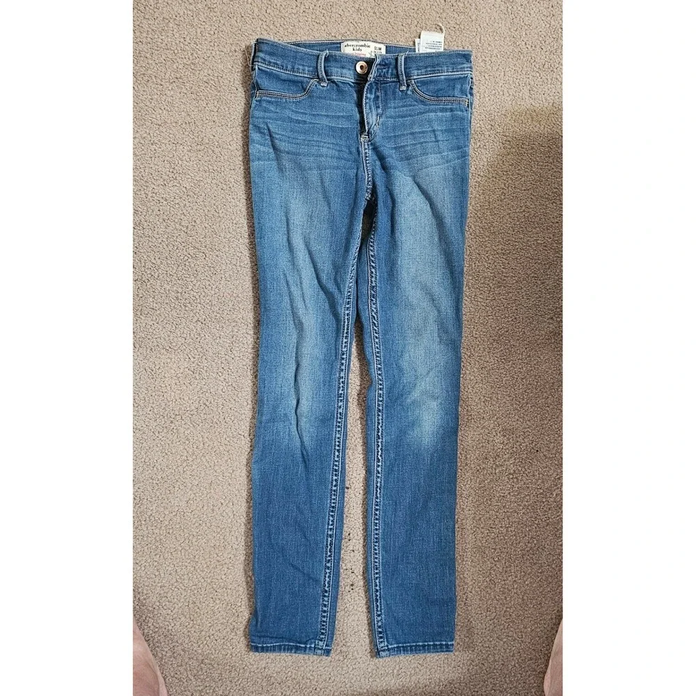 Abercrombie Kids Jean Legging Slim Fit Medium Wash Denim Size 11/12